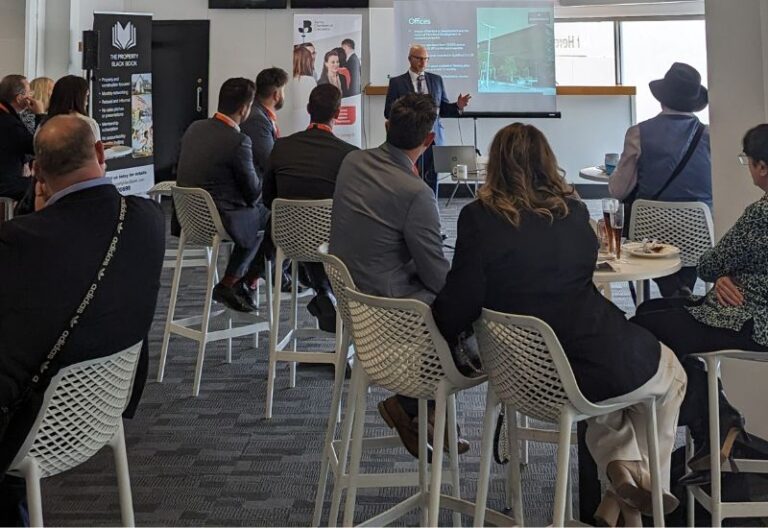 Piers Leigh addressing the Surrey Chamber of Commerce lunch.